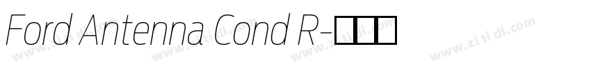 Ford Antenna Cond R字体转换